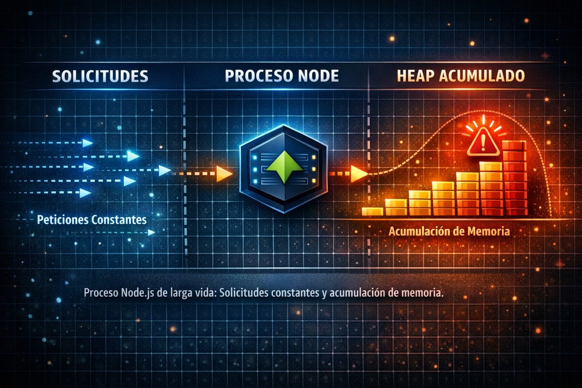 Garbage Collection en V8: por qué existen Memory Leaks aunque JavaScript tenga recolector de basura