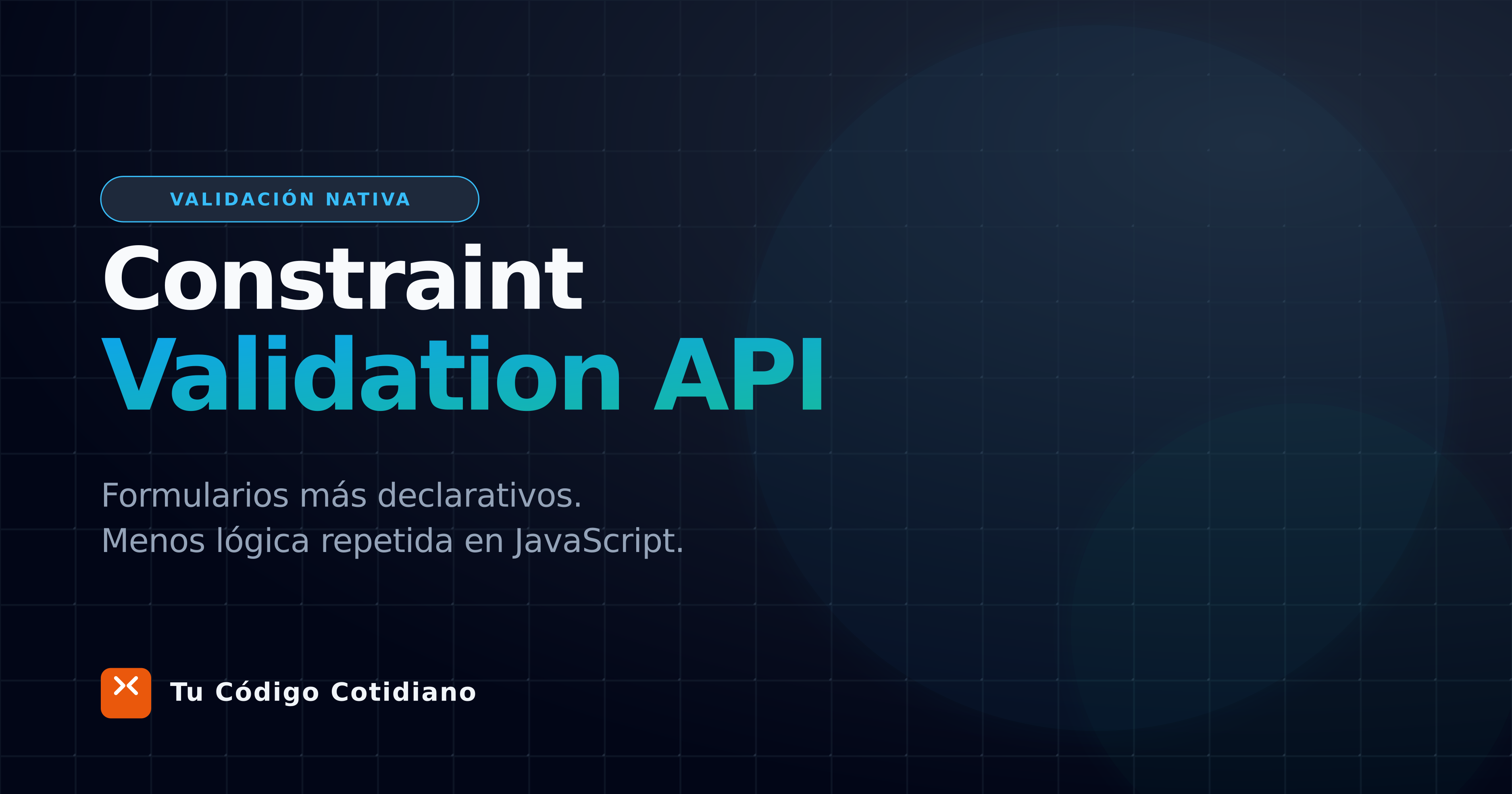 Validación Constraint API: lógica matemática de formularios sin tocar JavaScript