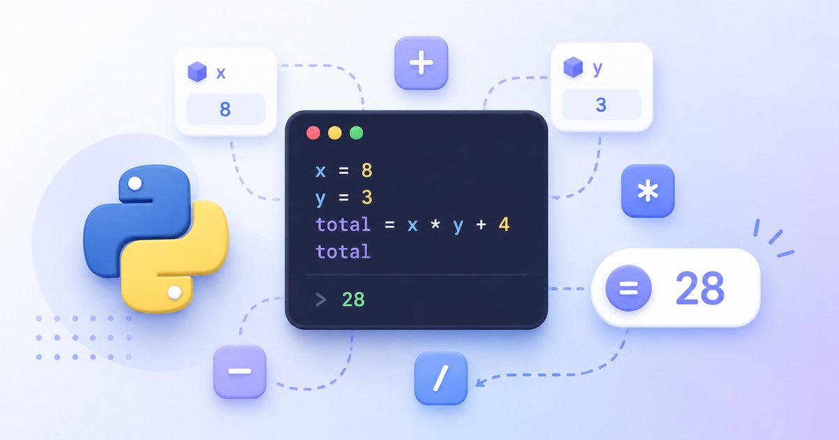 Operadores y expresiones: haz que Python calcule por ti